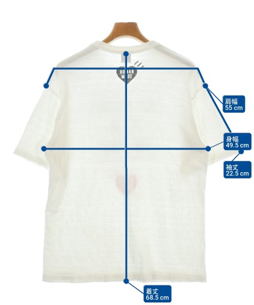 HUMAN MADE（ヒューマンメイド）Tシャツ・カットソー 白 サイズ:L メンズ/2200719486067