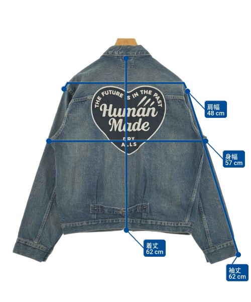 HUMAN MADE（ヒューマンメイド）デニムジャケット 紺 サイズ:L メンズ/2200725131012