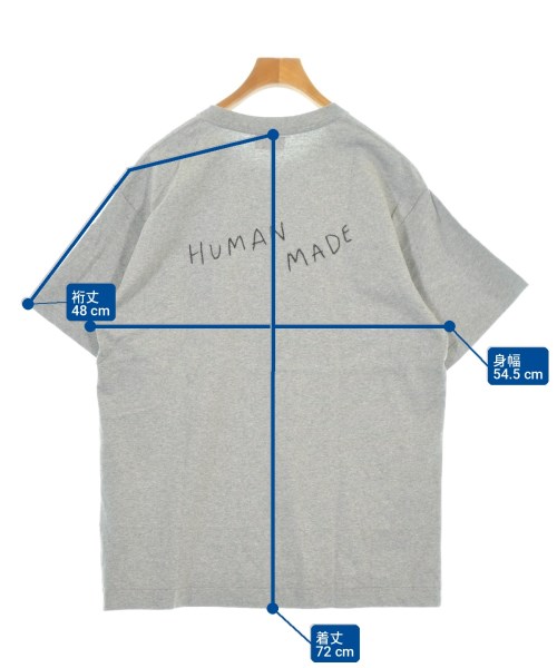 HUMAN MADE（ヒューマンメイド）Tシャツ・カットソー グレー サイズ:XL メンズ/2200723882213