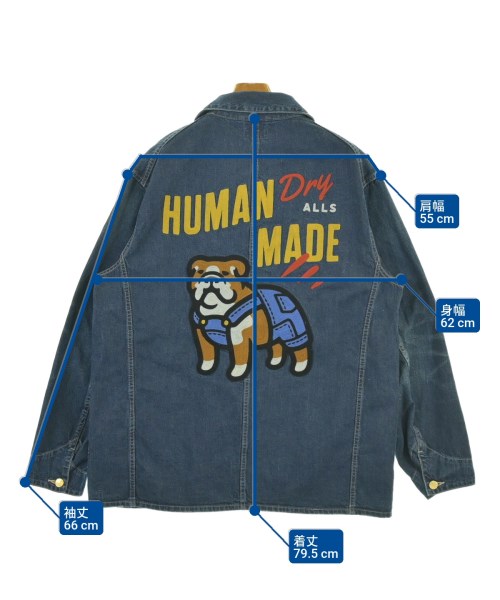 HUMAN MADE（ヒューマンメイド）カバーオール 青 サイズ:L メンズ/2200685721018
