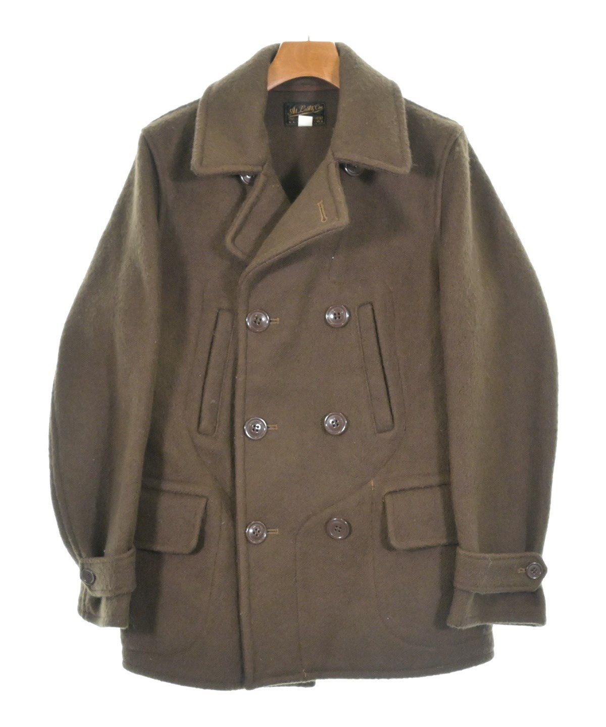 ATLAST & CO（アットラスト）ピーコート 茶 サイズ:36(XS位) メンズ