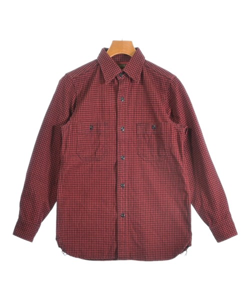 ATLAST & CO(アットラスト)カジュアルシャツ 赤 サイズ:14 1/2(XS位)/2200675796057