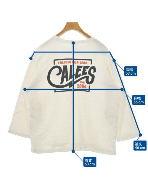 CALEE（キャリー）スウェット 白 サイズ:L メンズ/2200604296139