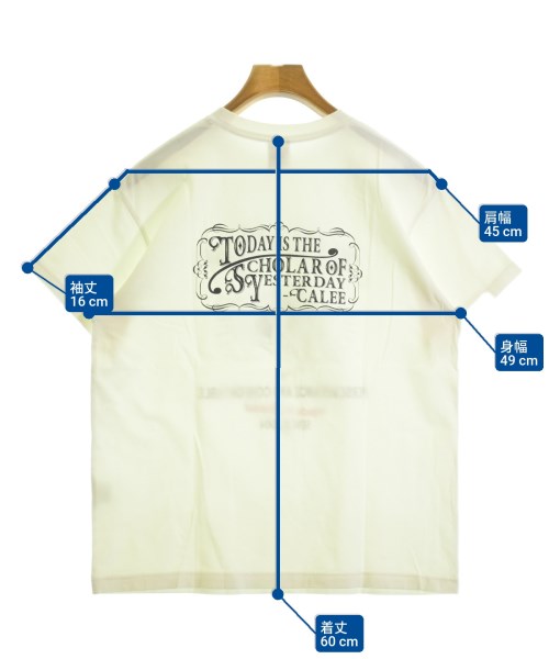 CALEE（キャリー）Tシャツ・カットソー 白 サイズ:L メンズ/2200698934528