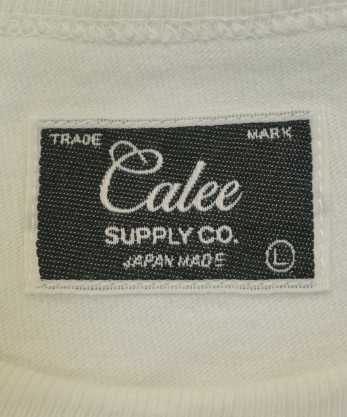 CALEE（キャリー）Tシャツ・カットソー 白 サイズ:L メンズ/2200685623114