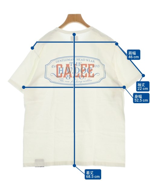 CALEE（キャリー）Tシャツ・カットソー 白 サイズ:L メンズ/2200685623114