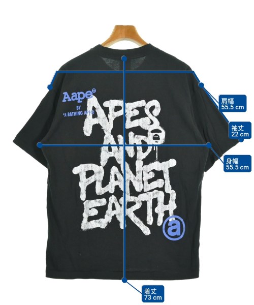 AAPE BY A BATHING APE（エーエイプバイアベイシングエイプ）Tシャツ・カットソー 黒 サイズ:M メンズ/2200714054025