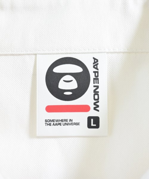 AAPE BY A BATHING APE（エーエイプバイアベイシングエイプ）カジュアルシャツ 白 サイズ:L メンズ/2200730537106