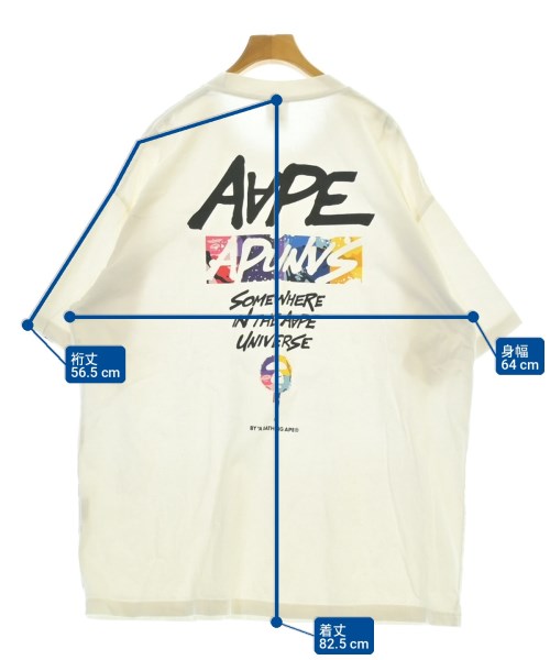 AAPE BY A BATHING APE（エーエイプバイアベイシングエイプ）Tシャツ・カットソー 白 サイズ:XXL メンズ/2200731531035