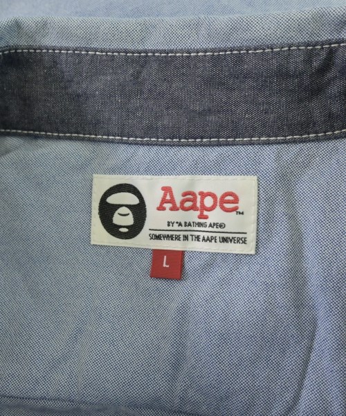 AAPE BY A BATHING APE（エーエイプバイアベイシングエイプ）カジュアルシャツ 青 サイズ:L メンズ/2200721047034