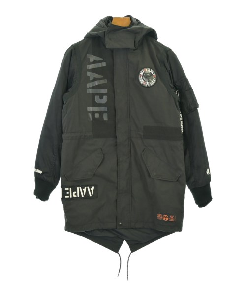 AAPE BY A BATHING APE(エーエイプバイアベイシングエイプ)ダウンコート 黒 サイズ:S/2200684784052