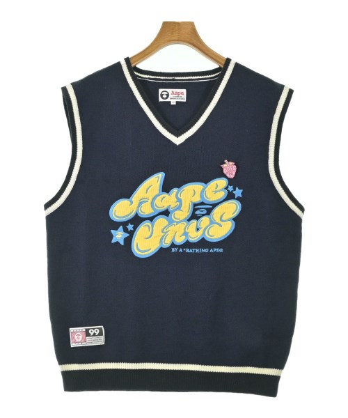 AAPE BY A BATHING APE(エーエイプバイアベイシングエイプ)ベスト 紺 サイズ:XS/2200686050087