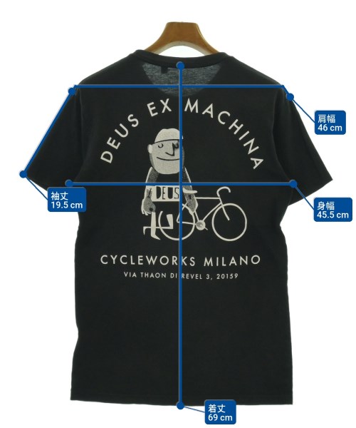 Deus ex Machina（デウスエクスマキナ）Tシャツ・カットソー 黒 サイズ:XS メンズ/2200689200038