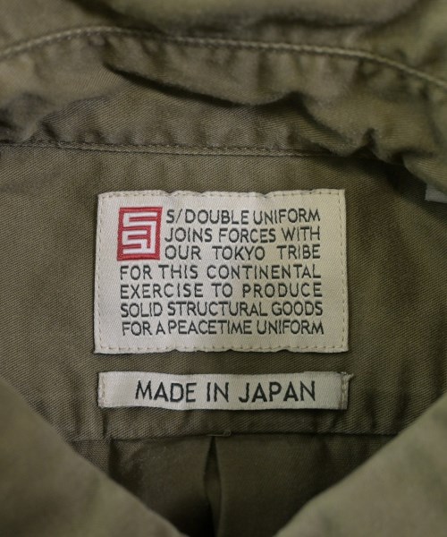 S/DOUBLE（エスダブル）カジュアルシャツ カーキ サイズ:M メンズ/2200546420111