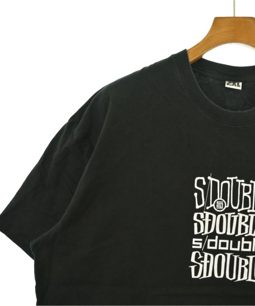 S/DOUBLE（エスダブル）Tシャツ・カットソー 黒 サイズ:XXL メンズ/2200655613121