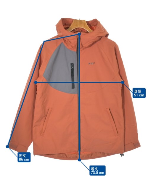 HUF（ハフ）マウンテンパーカー オレンジ サイズ:M メンズ/2200636032118