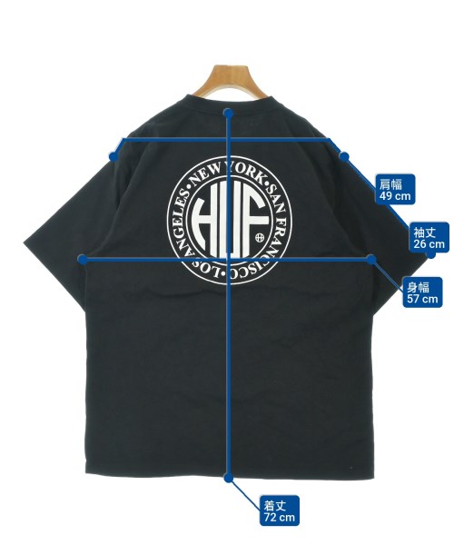 HUF（ハフ）Tシャツ・カットソー 黒 サイズ:L メンズ/2200638499025
