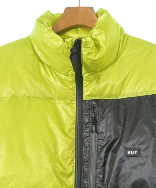 HUF（ハフ）ダウンジャケット/ダウンベスト 黄 サイズ:S メンズ/2200640171209
