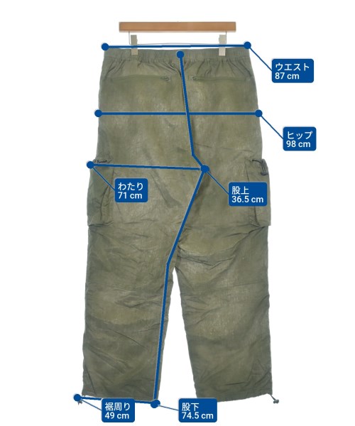 HUF（ハフ）カーゴパンツ カーキ サイズ:XL メンズ/2200640551032