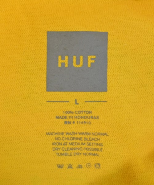 HUF（ハフ）Tシャツ・カットソー 黄 サイズ:L メンズ/2200644199179