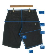 HUF（ハフ）ショートパンツ 黒 サイズ:34(XL位) メンズ/2200629678118