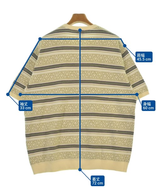 HUF（ハフ）ニット・セーター 白 サイズ:XL メンズ/2200629678156