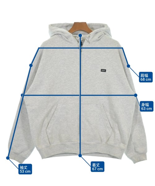 HUF（ハフ）パーカー グレー サイズ:M メンズ/2200633461010