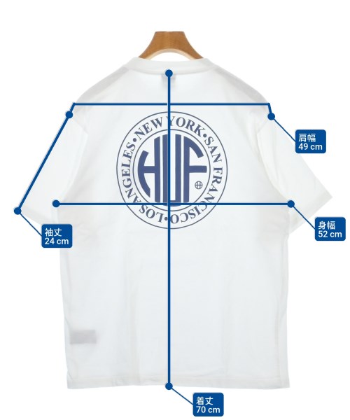 HUF（ハフ）Tシャツ・カットソー 白 サイズ:M メンズ/2200614360196