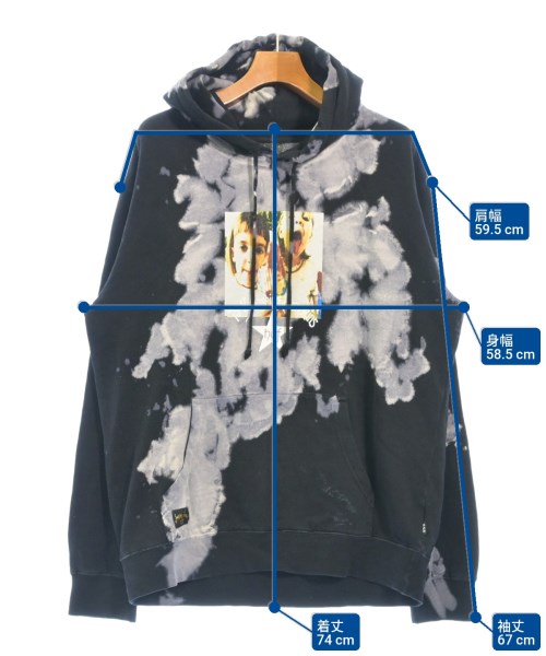 HUF（ハフ）パーカー 黒 サイズ:L メンズ/2200617948049