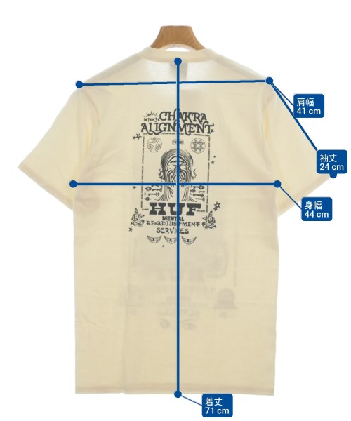 HUF（ハフ）Tシャツ・カットソー 白 サイズ:S メンズ/2200564340033