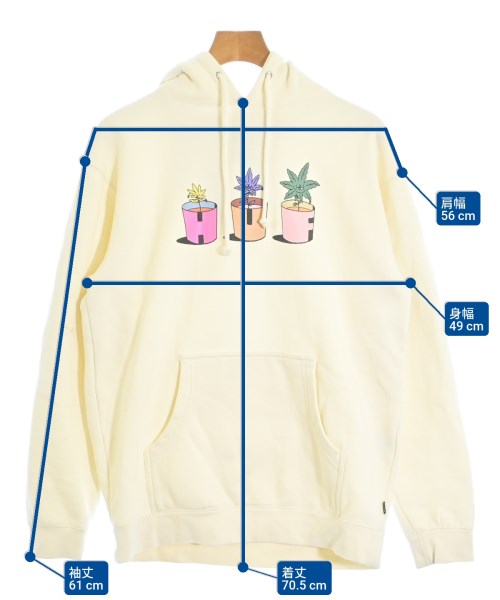 HUF（ハフ）パーカー 白 サイズ:M メンズ/2200677204055