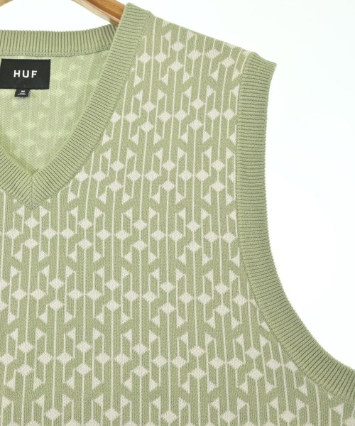 HUF（ハフ）ベスト 緑 サイズ:M メンズ/2200679150015
