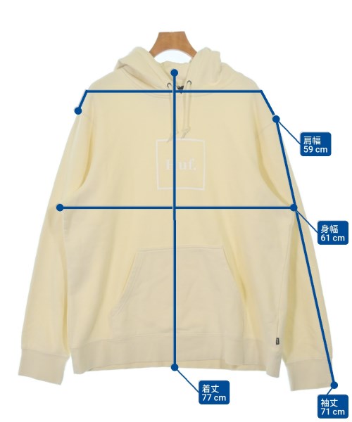 HUF（ハフ）パーカー 白 サイズ:XXL メンズ/2200674809048