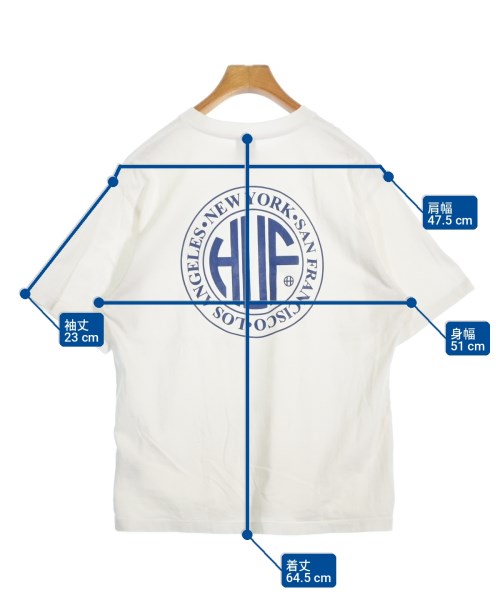 HUF（ハフ）Tシャツ・カットソー 白 サイズ:M メンズ/2200699042079