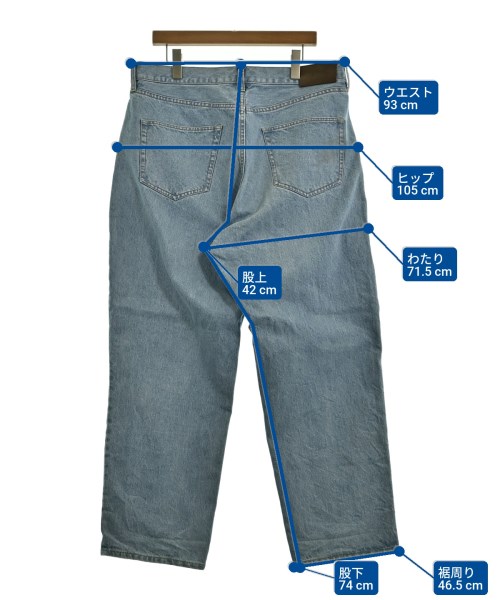 HUF（ハフ）デニムパンツ 青 サイズ:36(XXL位) メンズ/2200657060039
