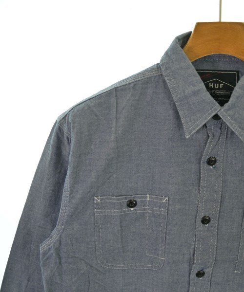 HUF（ハフ）カジュアルシャツ 青 サイズ:L メンズ/2200654393376