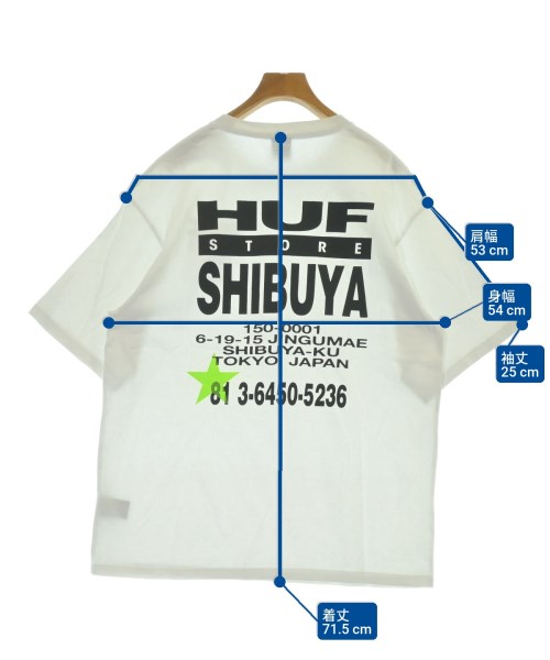 HUF（ハフ）Tシャツ・カットソー 白 サイズ:L メンズ/2200661143117