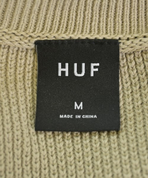 HUF（ハフ）ニット・セーター ベージュ サイズ:M メンズ/2200715868027