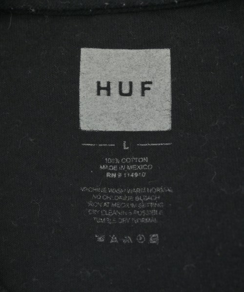 HUF（ハフ）Tシャツ・カットソー 黒 サイズ:L メンズ/2200629754102