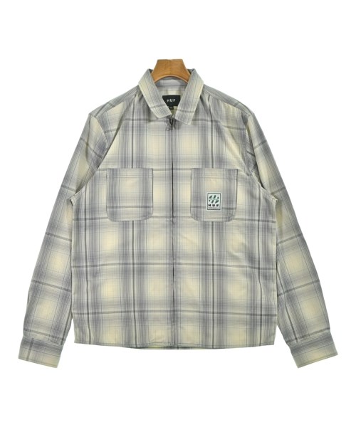 HUF(ハフ)カジュアルシャツ グレー サイズ:M/2200649204045