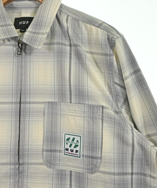 HUF（ハフ）カジュアルシャツ グレー サイズ:M メンズ/2200649204045