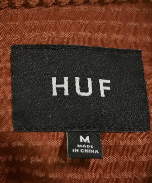 HUF（ハフ）カジュアルシャツ 茶 サイズ:M メンズ/2200649204052