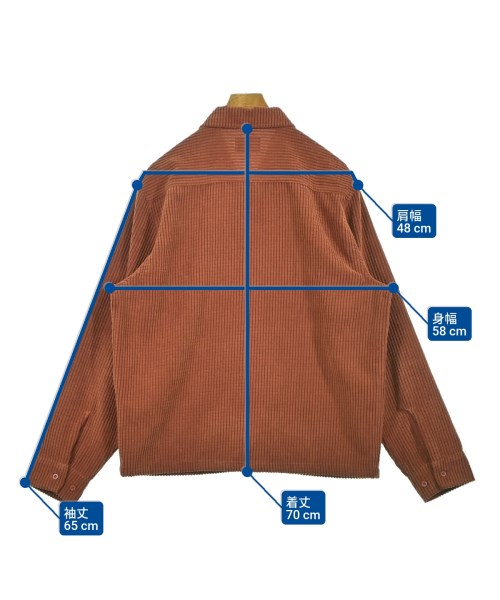 HUF（ハフ）カジュアルシャツ 茶 サイズ:M メンズ/2200649204052