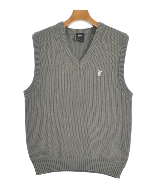 HUF(ハフ)ベスト グレー サイズ:S/2200649879458
