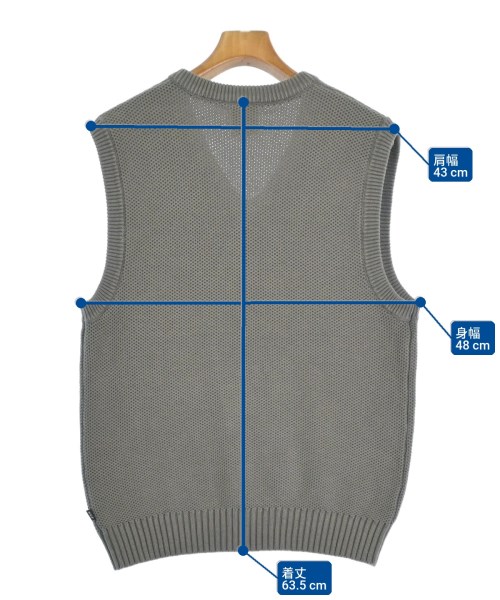 HUF（ハフ）ベスト グレー サイズ:S メンズ/2200649879458