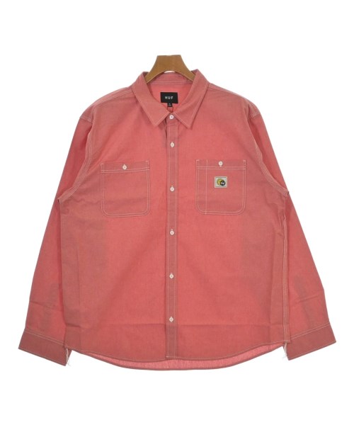 HUF(ハフ)カジュアルシャツ 赤 サイズ:XL/2200703619525