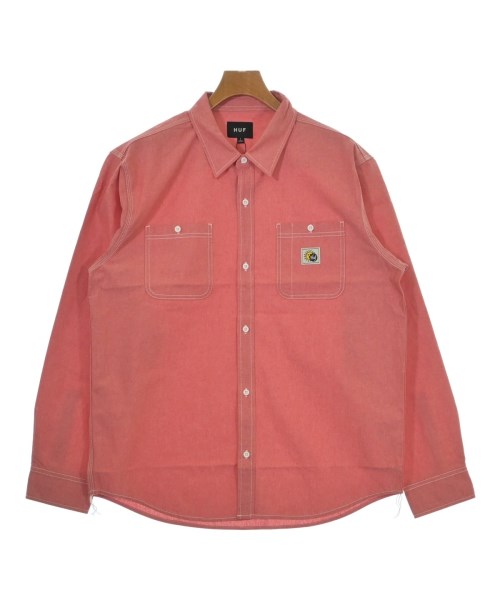 HUF(ハフ)カジュアルシャツ 赤 サイズ:L/2200703619532