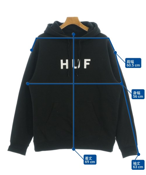 HUF（ハフ）パーカー 黒 サイズ:M メンズ/2200702144028