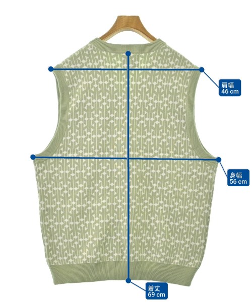 HUF（ハフ）ベスト 緑 サイズ:M メンズ/2200661989210