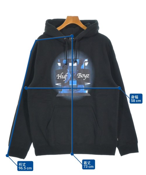 HUF（ハフ）パーカー 黒 サイズ:L メンズ/2200666948052